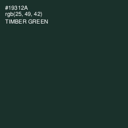 #19312A - Timber Green Color Image